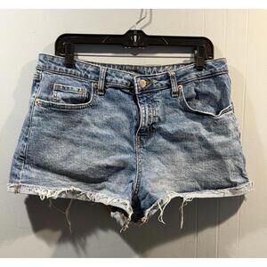 Womens Wild Fable Shorts Denim Size 12/R Blue High Rise Rolled Cuff Shorts